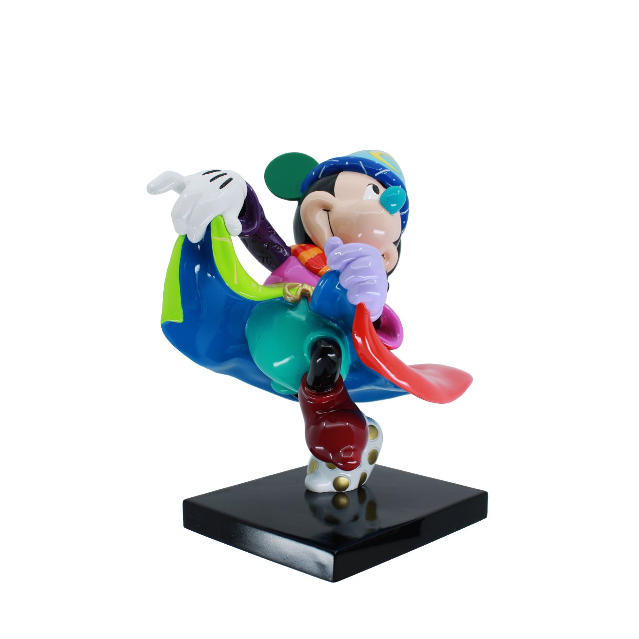 Pop Artist Romero Britto celebrates the 85th anniversary of Walt Disney's animated masterpiece Fantasia with this Sorcerer Mickey Mouse from the Sorcerer's Apprentice.