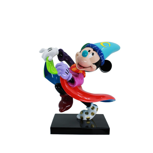 Pop Artist Romero Britto celebrates the 85th anniversary of Walt Disney's animated masterpiece Fantasia with this Sorcerer Mickey Mouse from the Sorcerer's Apprentice.