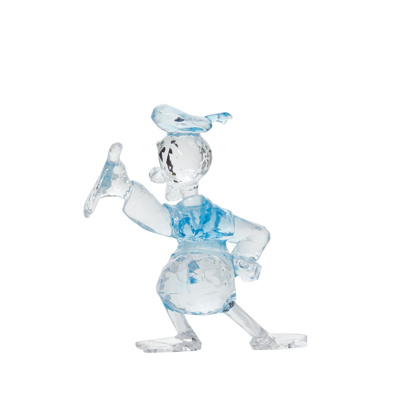 Celebrate your love for Disney with this "gem-cut" acrylic sculpture of your favourite character: Donald Duck. Donald Duck is pompous. showboating duck wearing a sailor suit, cap and a bow tie.