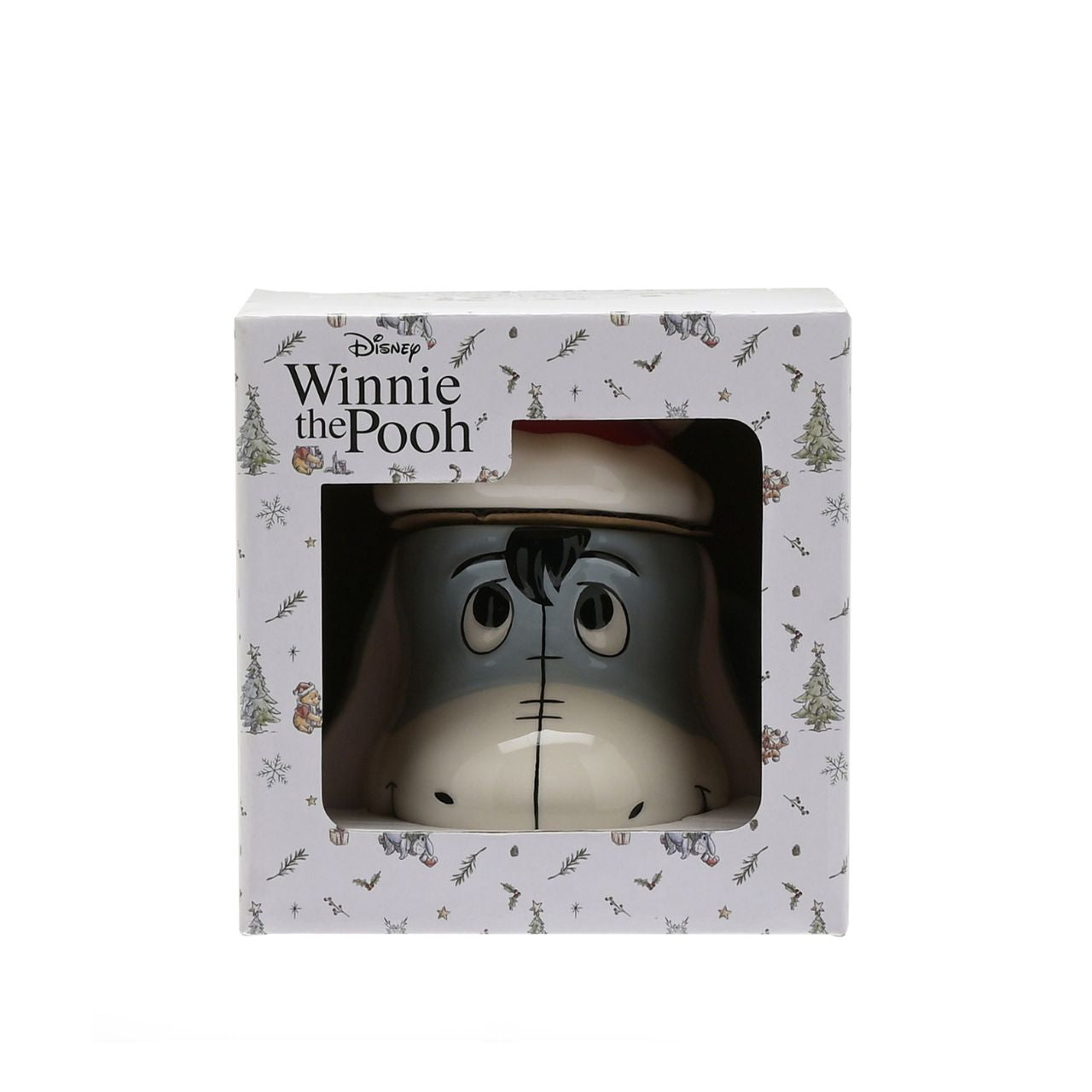 Disney Eeyore 3D Relief Christmas Mug  The cutest way to keep your hot drinks warm during the cold seasons, this lidded Christmas Eeyore mug would make a fun and festive addition to any home this Christmas.