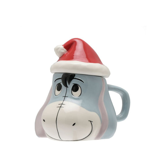 Disney Eeyore 3D Relief Christmas Mug  The cutest way to keep your hot drinks warm during the cold seasons, this lidded Christmas Eeyore mug would make a fun and festive addition to any home this Christmas.