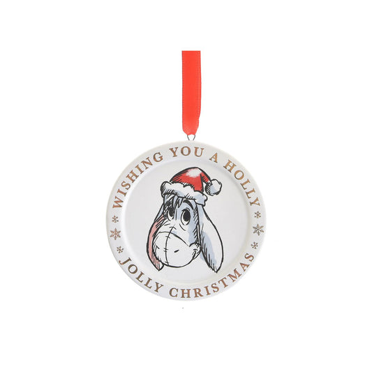 Disney Eeyore Christmas Ceramic Decoration  This delightful Christmas decoration is sure to bring some joy to any Disney fan's tree this year. A perfect ornament for a family home, make little one's Christmas a little more special this year with Eeyore.