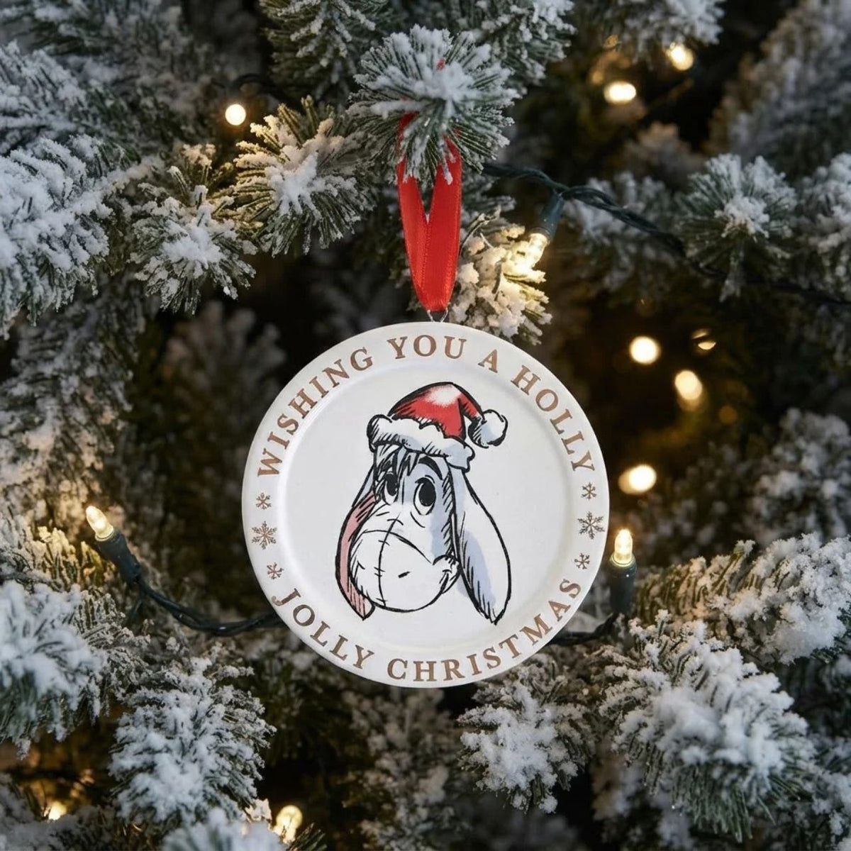 This delightful Christmas decoration is sure to bring some joy to any Disney fan's tree this year. A perfect ornament for a family home, make little one's Christmas a little more special this year with Eeyore.