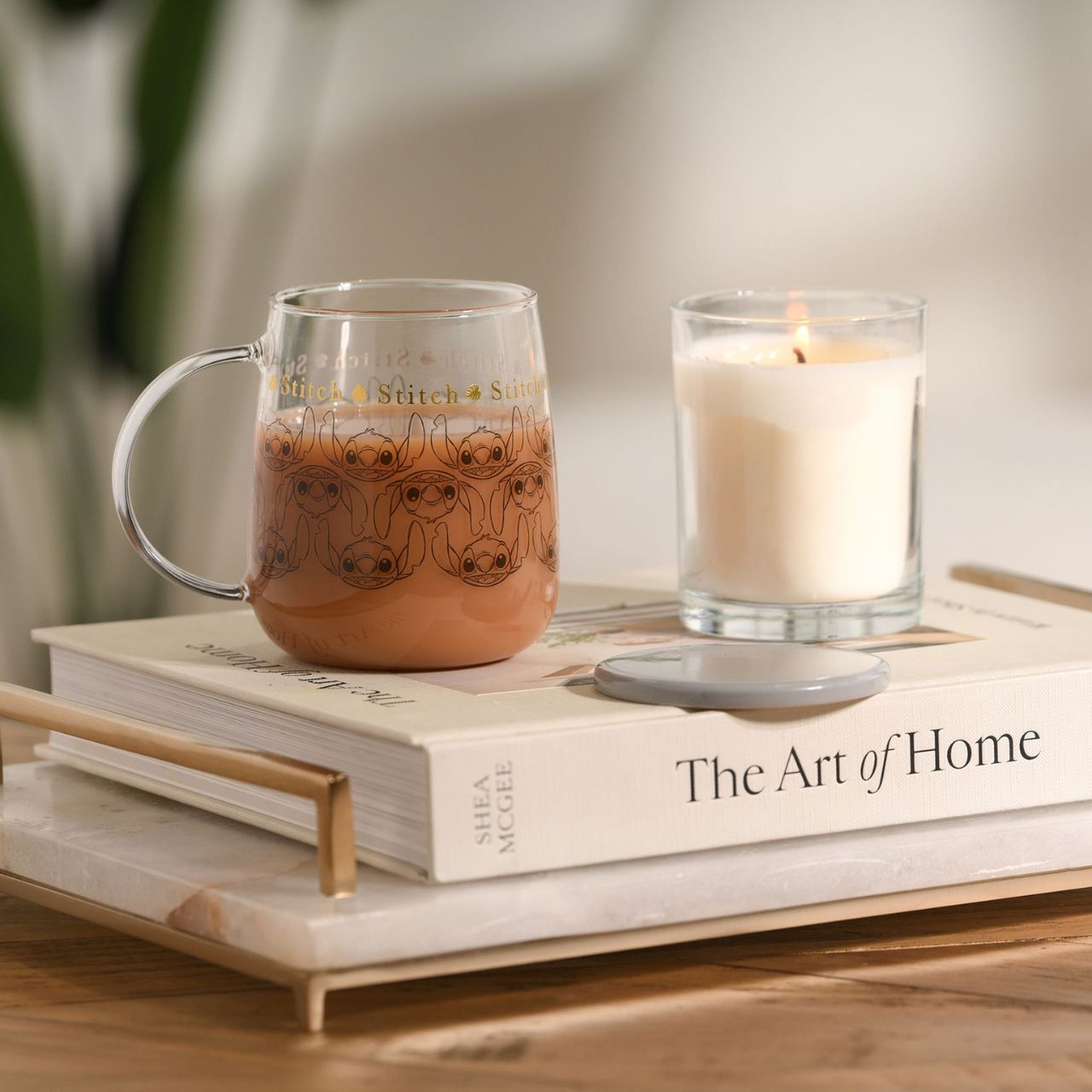 Rediscover the magic of Disney with the Disney Classic Collectable Glass Mug With Lid - Stitch, a playful tribute to the lovable character.