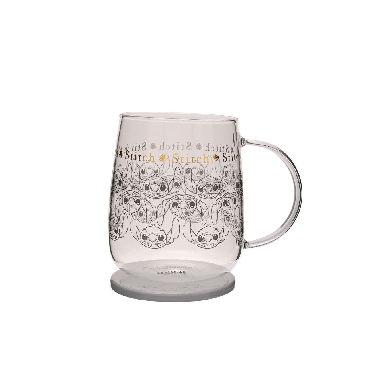 Rediscover the magic of Disney with the Disney Classic Collectable Glass Mug With Lid - Stitch, a playful tribute to the lovable character.