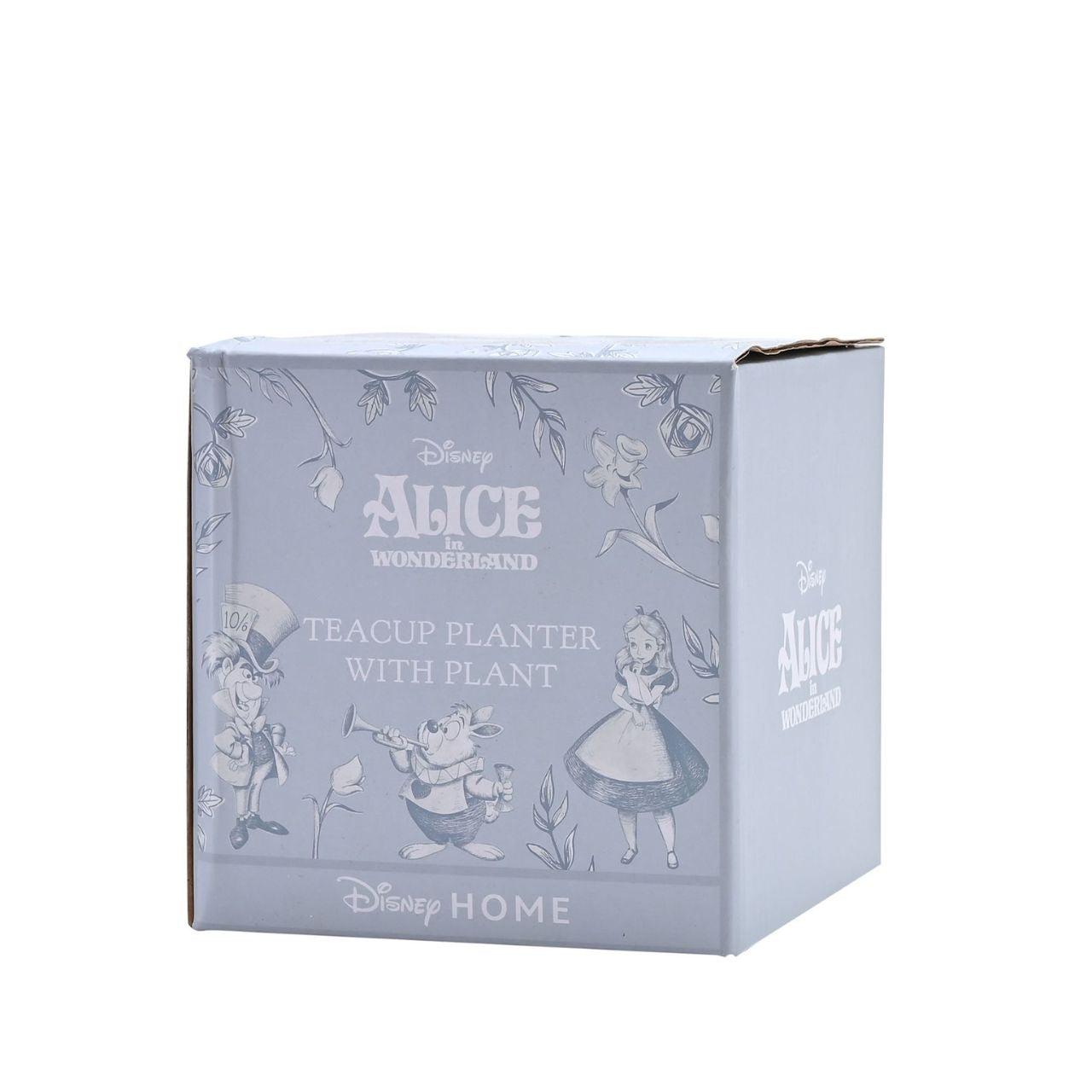 A Disney Alice in Wonderland Teacup Planter with Faux Plant, an officially licensed product that is tailor-made for superfans.