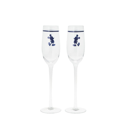 Introducing Disney silhouette Mickey Mouse Toasting Glasses - This set of two toasting glasses will elevate any celebration. With a touch of Disney magic these Toasting glasses feature the iconic and beloved silhouette of Mickey Mouse.