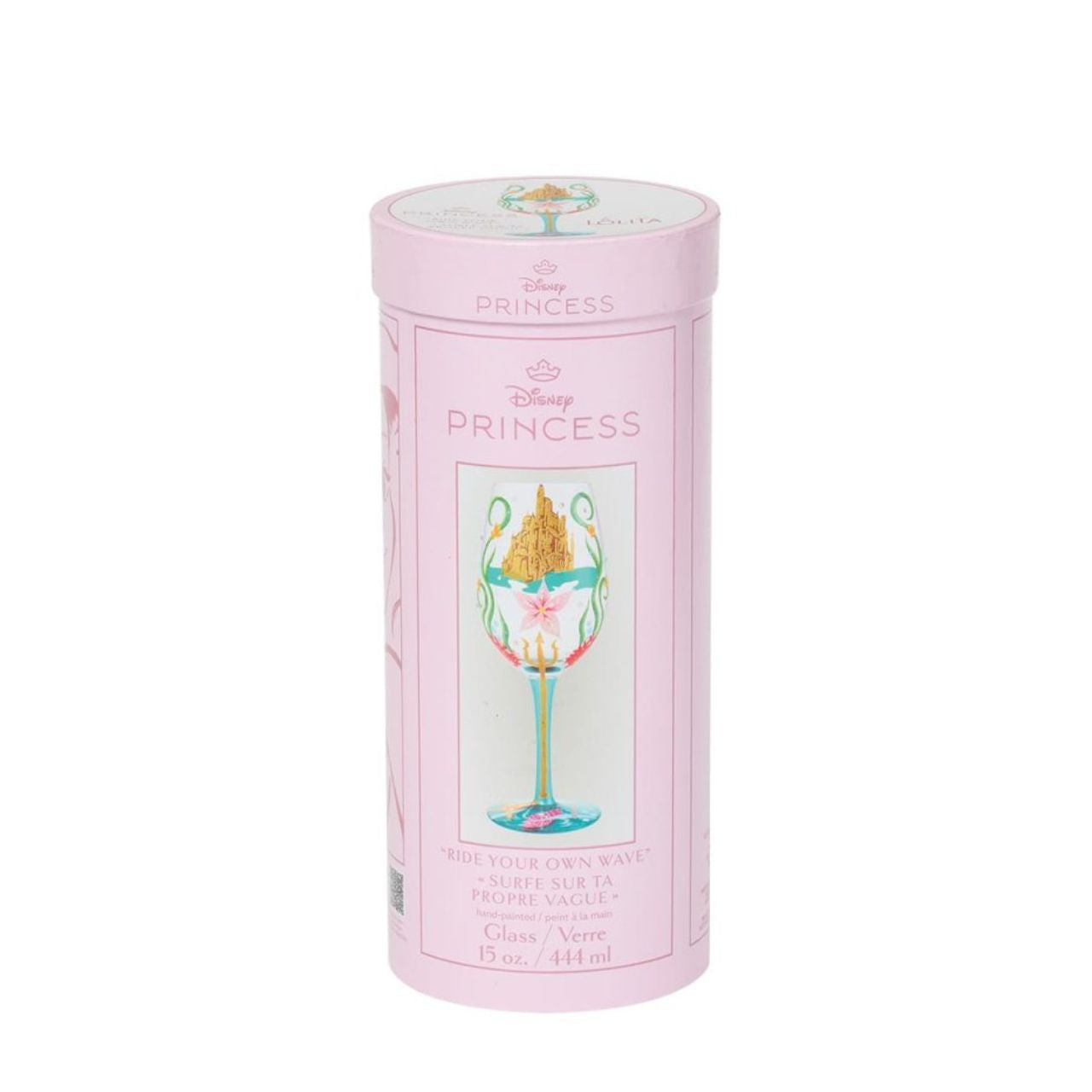 The Princess Ariel Stemmed Glass has a high appeal to Disney adults and collectors. Featuring vibrant and iconic artwork of Princess Ariel this an ideal gift for birthdays, Christmas, bridal showers and all year round gifting.