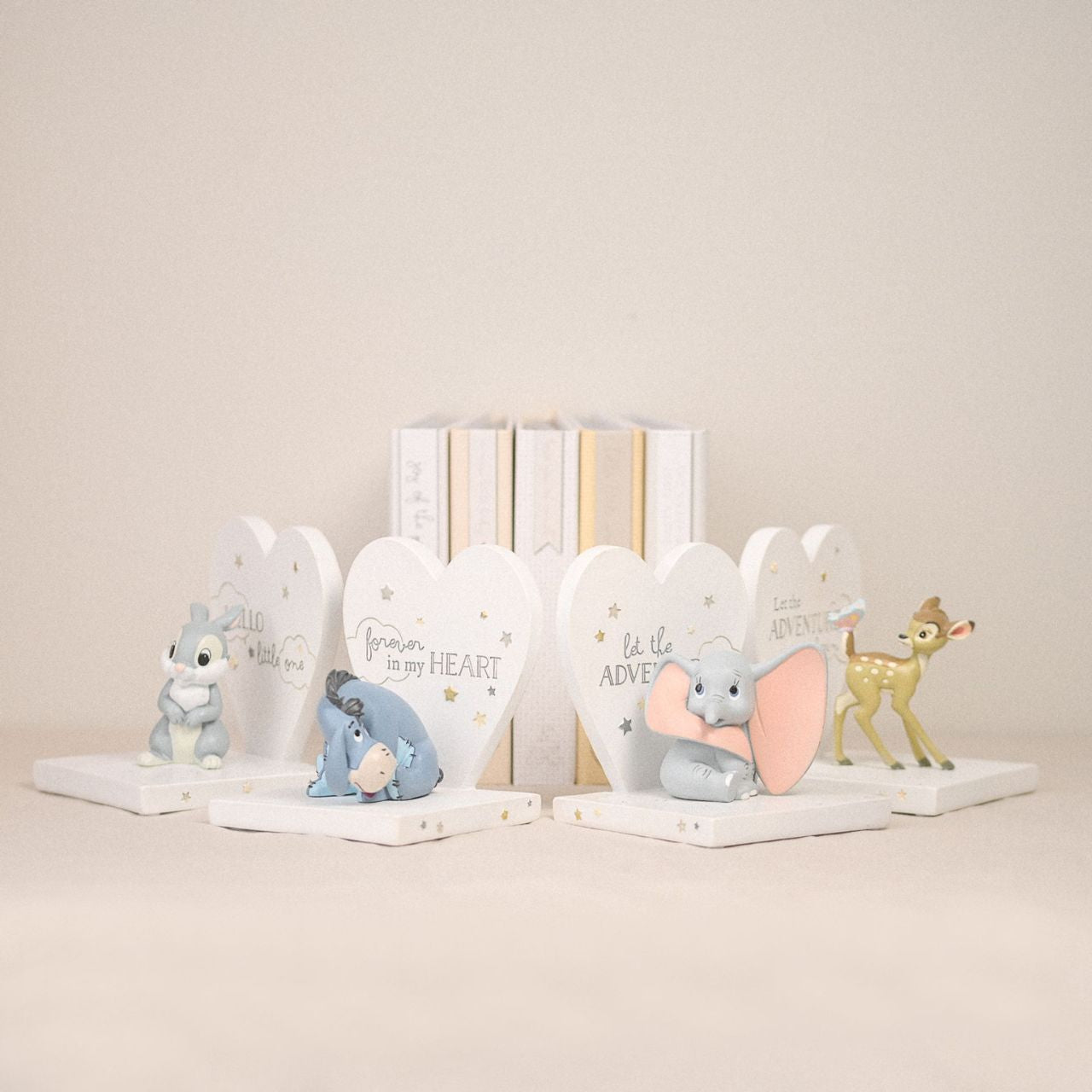 Disney Magical Beginnings 3D Bookends Thumper  A set of 3D Thumper bookends from DISNEY.  This enchanting pair of 3D Thumper bookends from Magical Beginnings brings timeless Disney magic to a child’s nursery or bedroom.