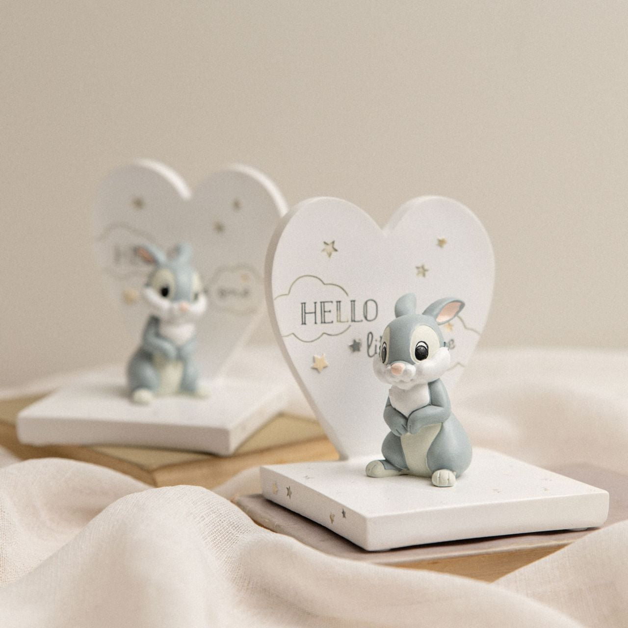 Disney Magical Beginnings 3D Bookends Thumper  A set of 3D Thumper bookends from DISNEY.  This enchanting pair of 3D Thumper bookends from Magical Beginnings brings timeless Disney magic to a child’s nursery or bedroom.