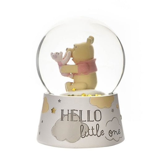 Disney Magical Beginnings Snow Globe Pooh & Piglet   Bring some of AA Milne's timeless magic to their nursery or bedroom with this hand painted and highly collectable Winnie the Pooh and Piglet sequin snow globe. From Disney Magical Beginnings - celebrating the start of the greatest adventure.