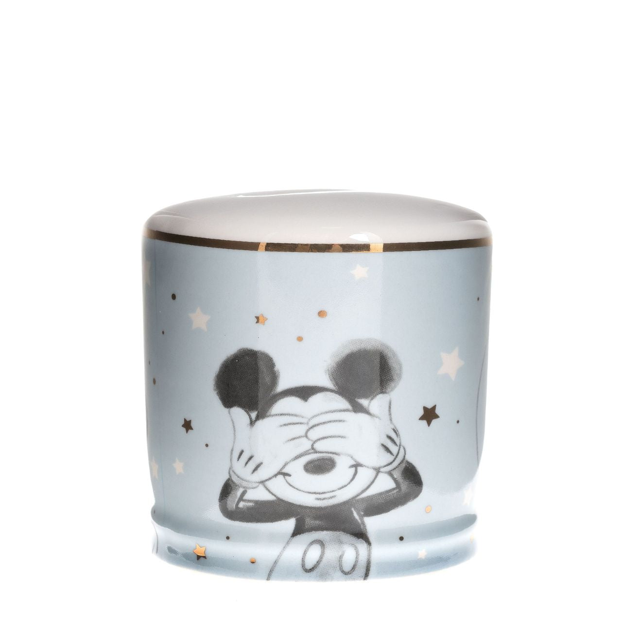 This precious Mickey Mouse money bank is the perfect gift for a sweet bundle of joy.  Complete with gold foil details and a 'little star' senitment, this makes a stunning addition to a nursery.