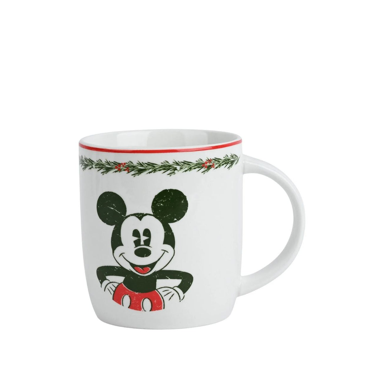 Brighten your holiday season with this cheerful Disney Mickey Christmas Mug. Featuring the beloved Mickey Mouse in festive holiday colors, this ceramic mug is perfect for sipping hot cocoa, coffee, or your favorite seasonal beverage.