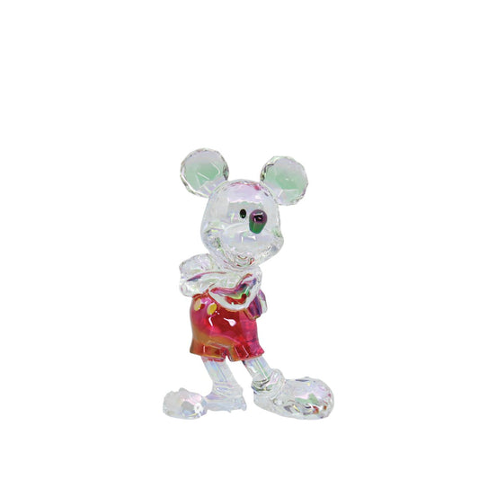The Disney Facets Collection brings the world's most iconic and beloved characters to life in these "gem cut" acrylic sculptures. With the look of cut crystal at a fraction of the price, this electroplated Mickey Mouse catches the eye with his show-stopping sparkles.