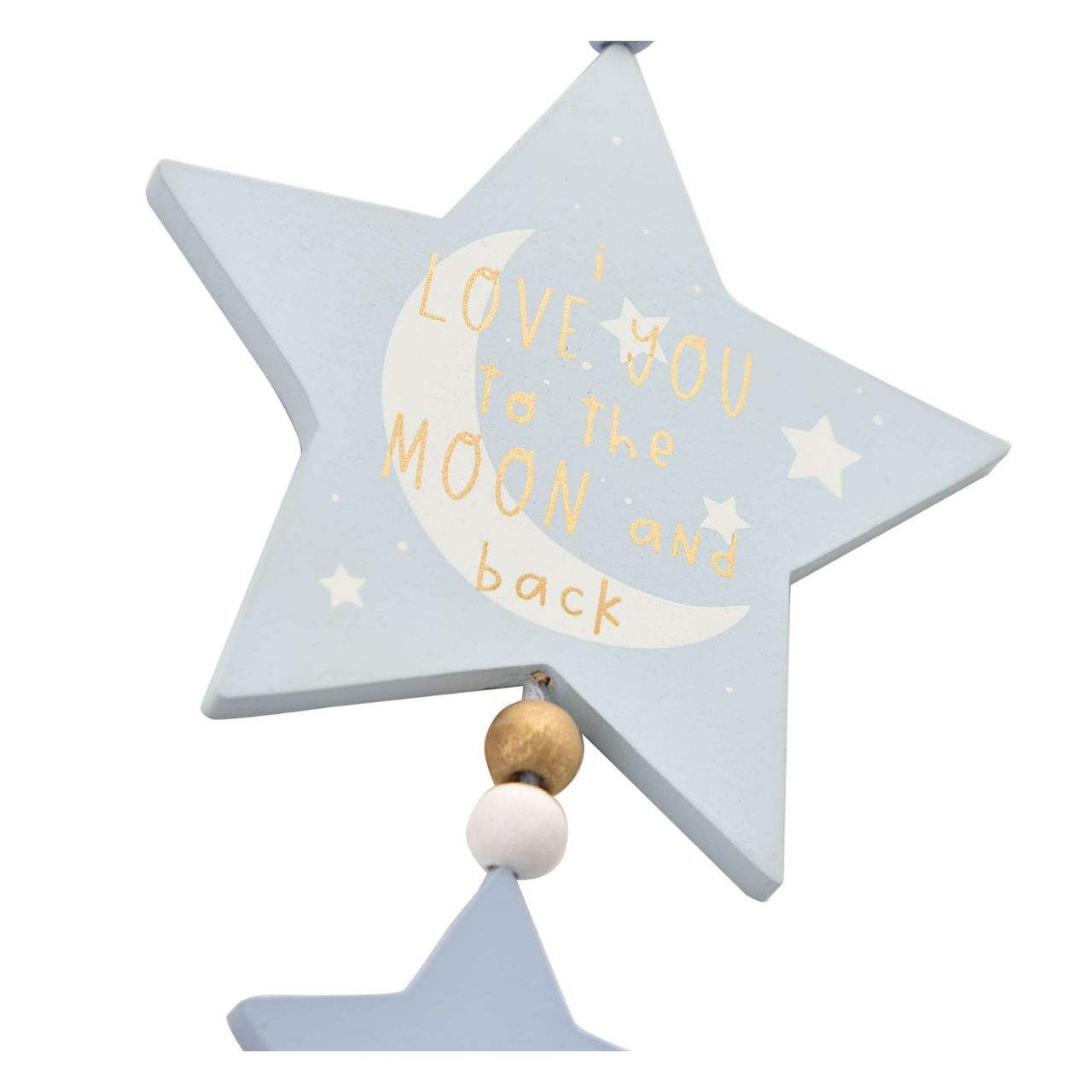 Featuring a heart warming 'I love you to the moon and back' sentiment and a blue Mickey Mouse design, this makes a beautiful keepsake for a precious little one.