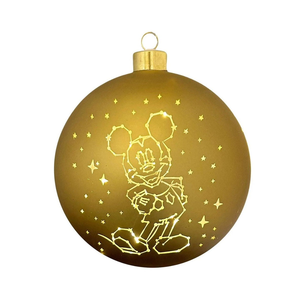 Brighten your Christmas tree with this enchanting Disney Mickey Mouse Stars Lighted Christmas Bauble. Featuring beloved Mickey Mouse surrounded by twinkling stars, this illuminated ornament brings festive magic to your holiday display.
