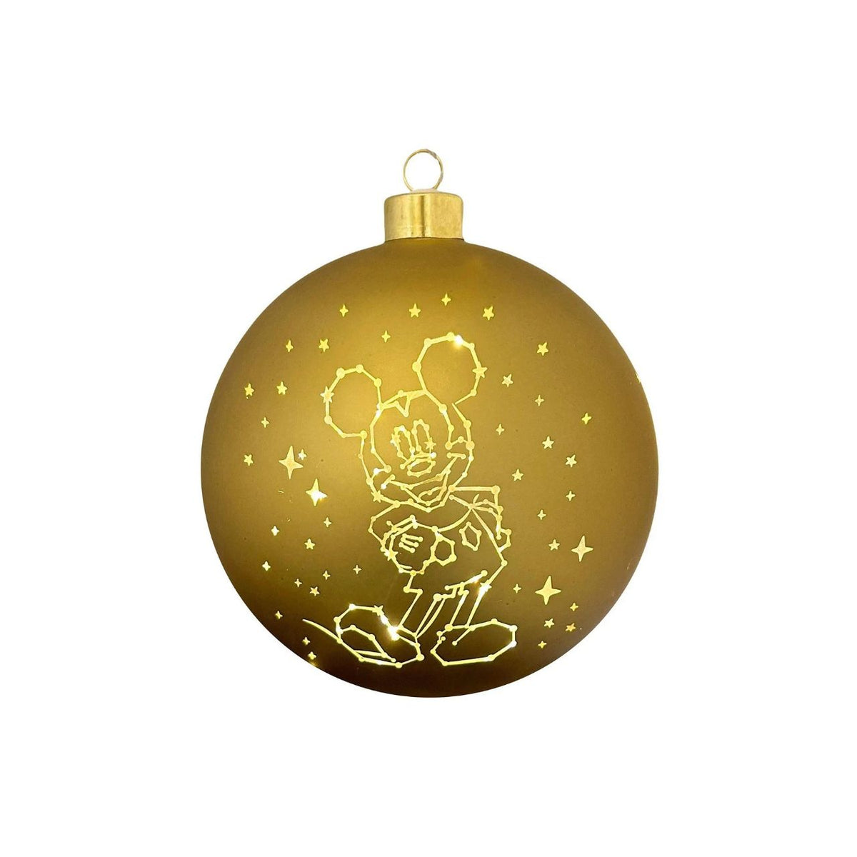 Brighten your Christmas tree with this enchanting Disney Mickey Mouse Stars Lighted Christmas Bauble. Featuring beloved Mickey Mouse surrounded by twinkling stars, this illuminated ornament brings festive magic to your holiday display.