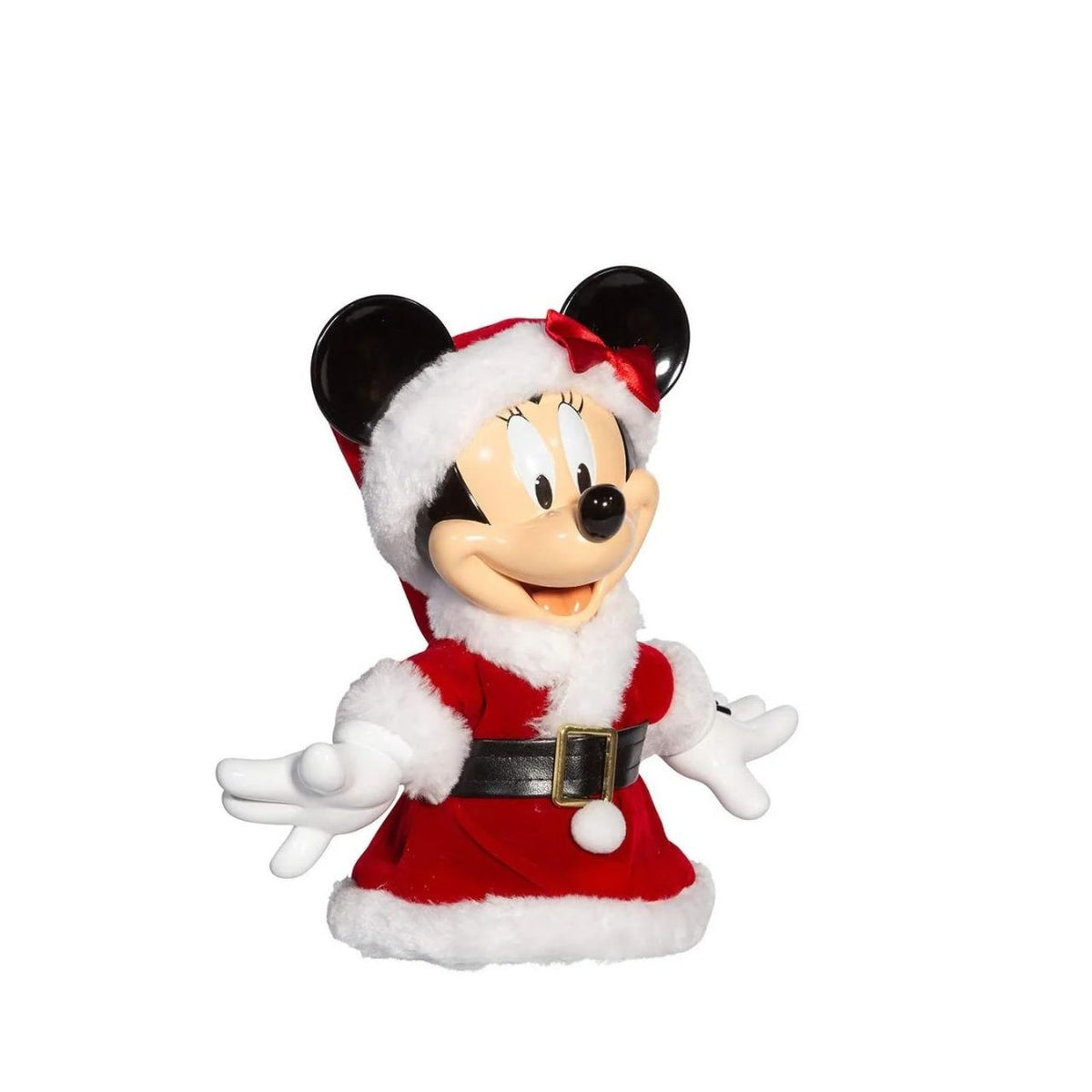 Bring festive cheer to your tree with this delightful Disney Minnie Christmas Tree Topper. Dressed in a cheerful Santa outfit, Minnie Mouse adds magic and warmth to your holiday décor.