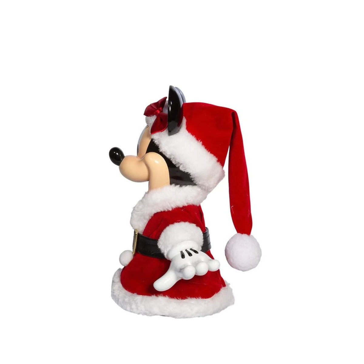 Bring festive cheer to your tree with this delightful Disney Minnie Christmas Tree Topper. Dressed in a cheerful Santa outfit, Minnie Mouse adds magic and warmth to your holiday décor.