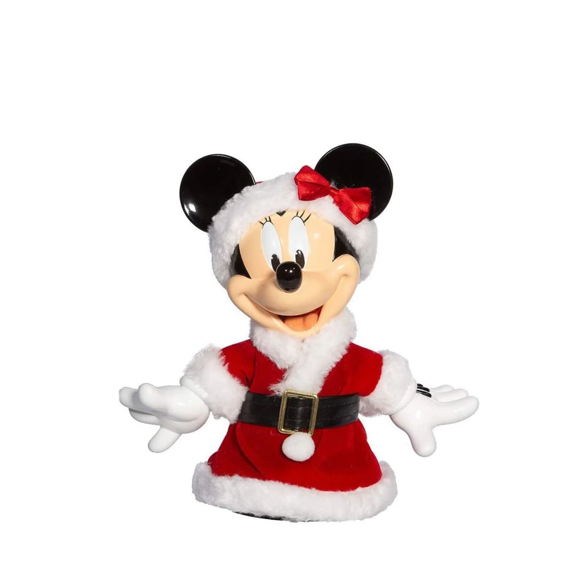 Bring festive cheer to your tree with this delightful Disney Minnie Christmas Tree Topper. Dressed in a cheerful Santa outfit, Minnie Mouse adds magic and warmth to your holiday décor.