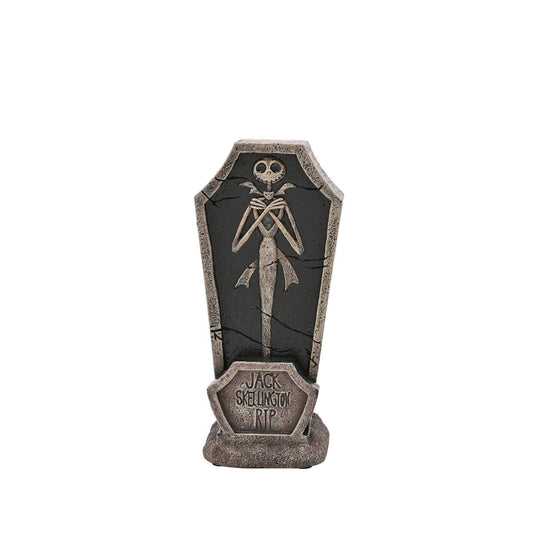 Bring the delightfully dark world of Tim Burton's The Nightmare Before Christmas into your home with this spooktacular Jack Skellington coffin money box. Featuring a gravestone design with a skeletal Jack Skellington figure and "R.I.P." text against an eerie background, it's perfect for fans of the classic film.
