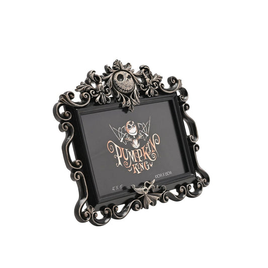 Step into the whimsical world of The Nightmare Before Christmas with this spellbinding frame. Featuring a hauntingly beautiful black frame with intricate gothic designs, this enchanting piece captures the film's dark aesthetic.