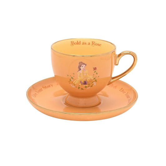 Create a royal tea experience with the Disney Pastel Princess Tea Cup & Saucer - Belle.