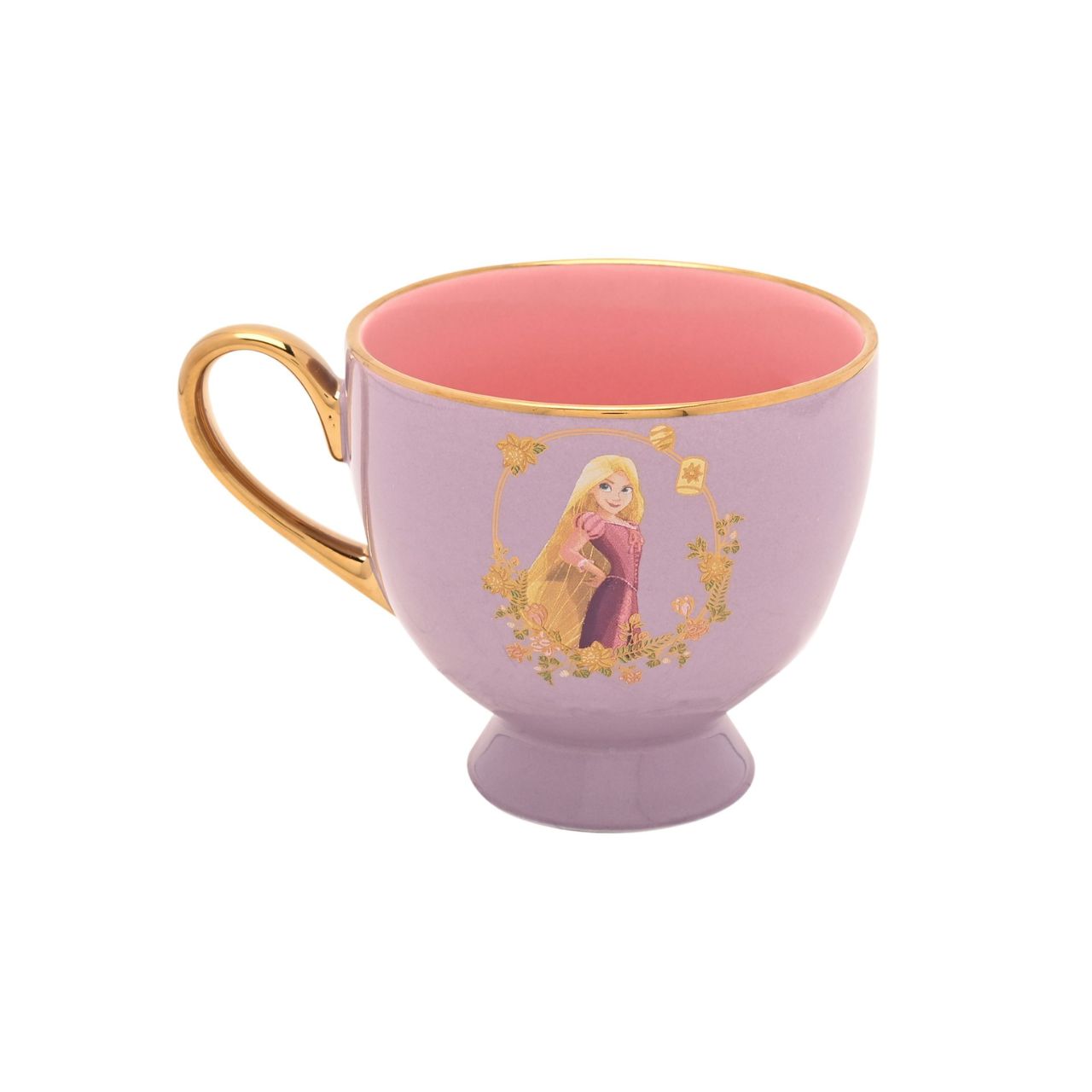 Create a royal tea experience with the Disney Pastel Princess Tea Cup & Saucer - Rapunzel.