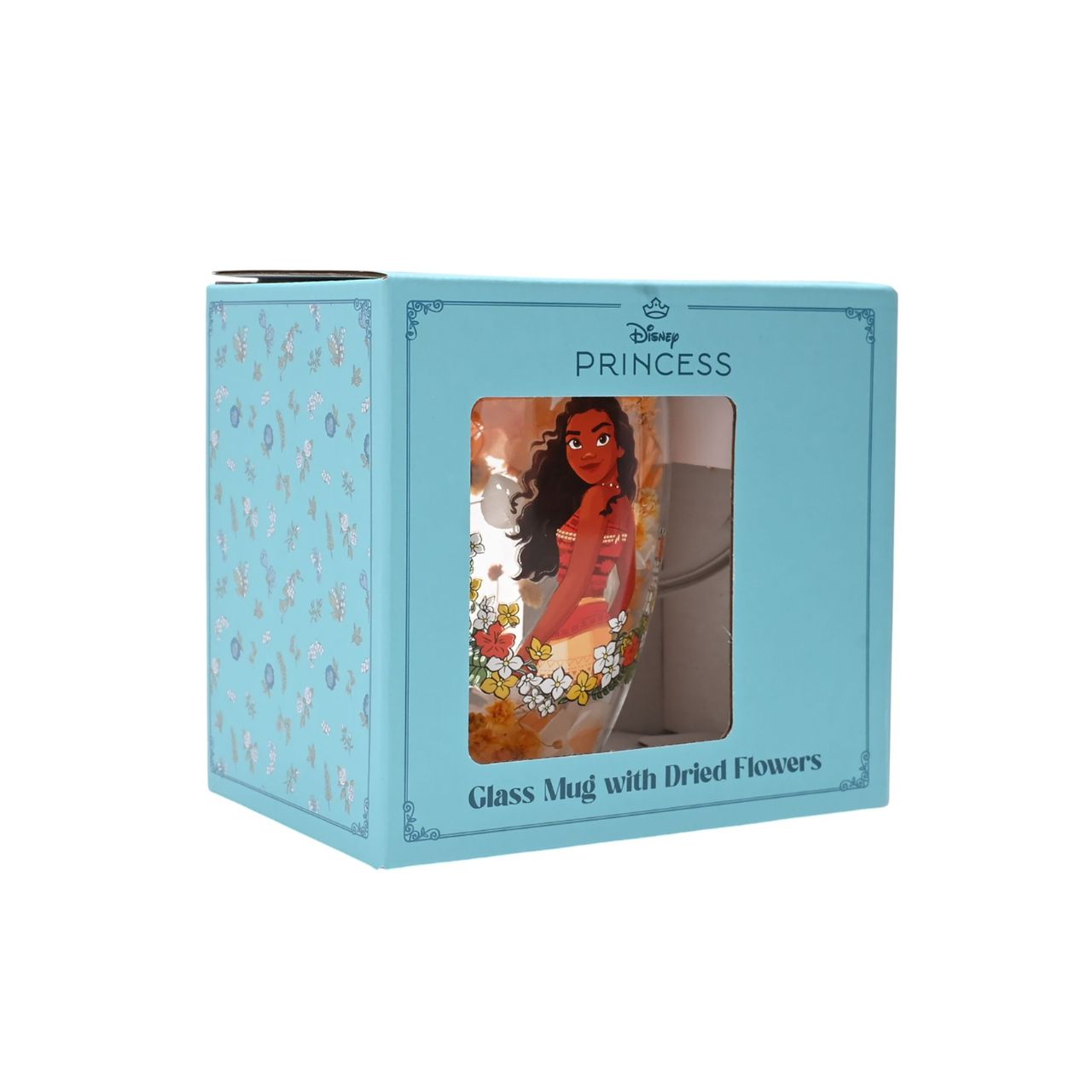 Step into the enchanting world of Disney with the Pastel Princess Glass Mug, featuring courageous Moana.