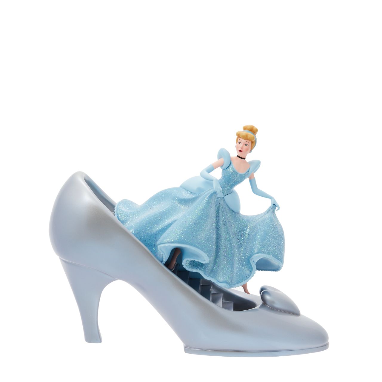 Disney 100th Anniversary Cinderella With Glass Slipper Decorative Figure  Mark the century milestone of Disney with this exquisite Disney Showcase Cinderella Icon Figurine. Celebrate the 100th anniversary of Disney with this wonderful Cinderella Figurine from Disney Showcase.