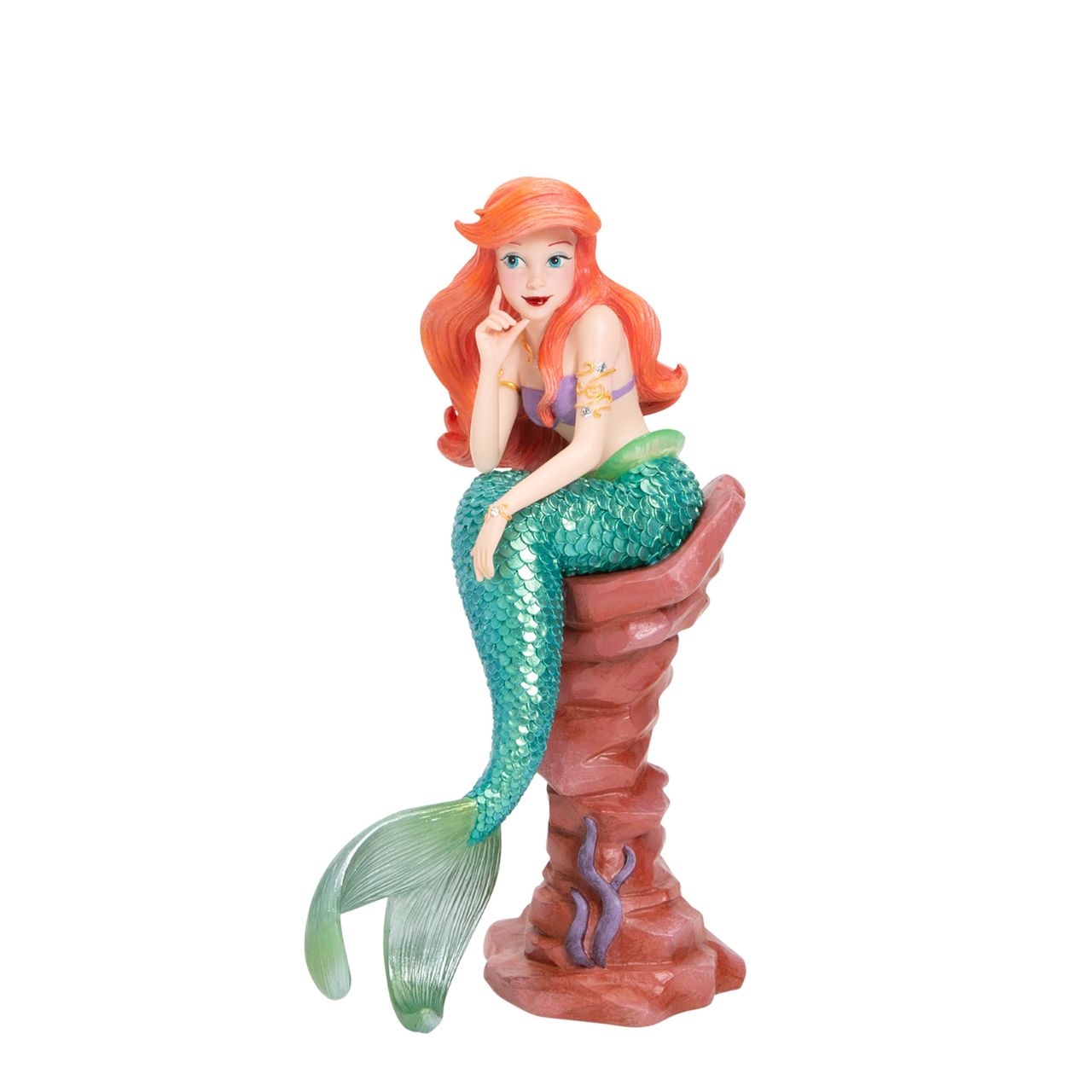 Disney Showcase celebrates the confidence, glamour, and inspiring stories of your favourite Disney Princess in a unique and empowering collection that reminds us all, dreams really do come true. The Little Mermaid figurine is made from cast stone.