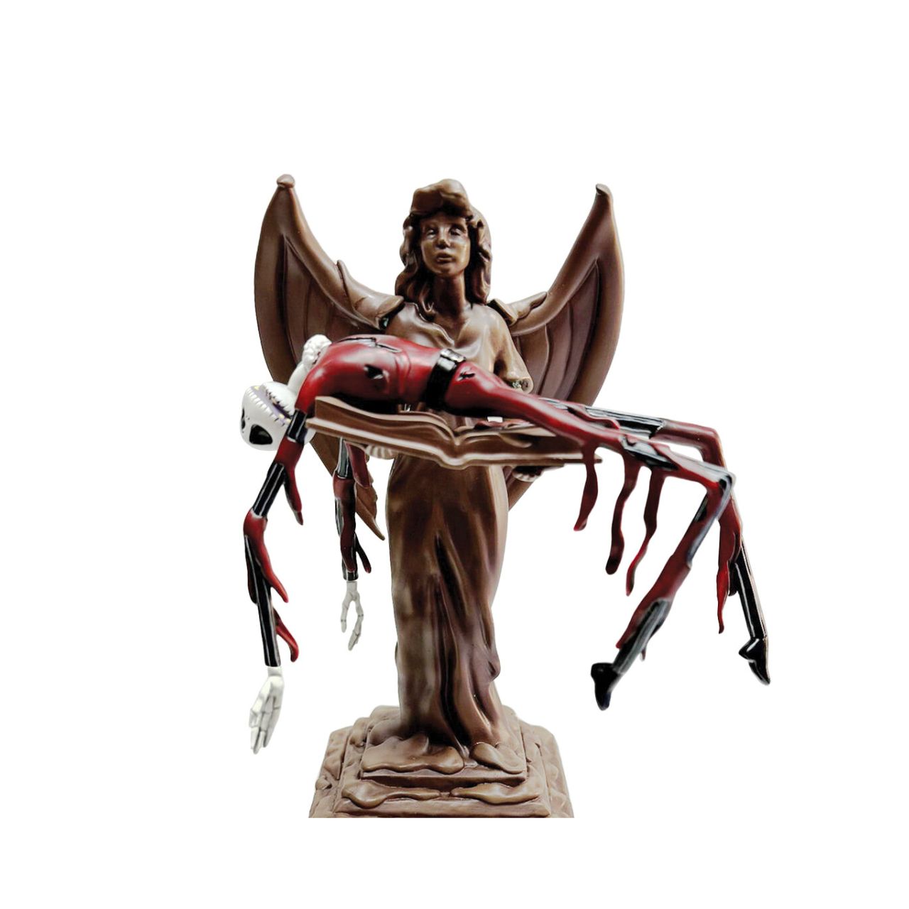 Unveil the mystery of Halloween Town with this striking collectible, featuring Jack Skellington and Zero with hauntingly intricate details. Perfect for fans of The Nightmare Before Christmas film, this piece promises to captivate your customers and elevate your store's offerings.