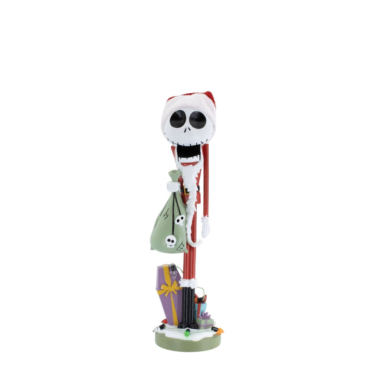 Crack open the holidays with a spooky twist. This Nightmare Before Christmas decorative nutcracker design blends festive tradition with Tim Burton inspired flair, featuring iconic Jack Skellington reimagined for a delightfully dark seasonal decor.