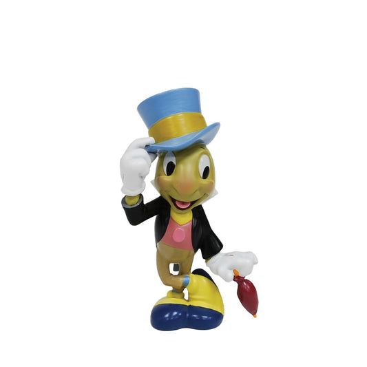 Introducing the charming Jiminy Cricket Figurine, a tribute to Disney's unwavering symbol of guidance and integrity. Standing at a delightful 9 centimetres, this figurine captures the essence of Pinocchio's faithful conscience, ready to lend his sage advice to any who seek it.