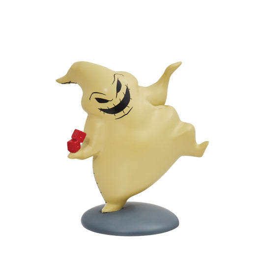 This mini Oogie Boogie figurine is the perfect gift for any Nightmare Before Christmas fans. With his red dice and pointy sack body, this villain is a great addition to any collection. Ideal for Halloween, birthdays or as just a little treat.