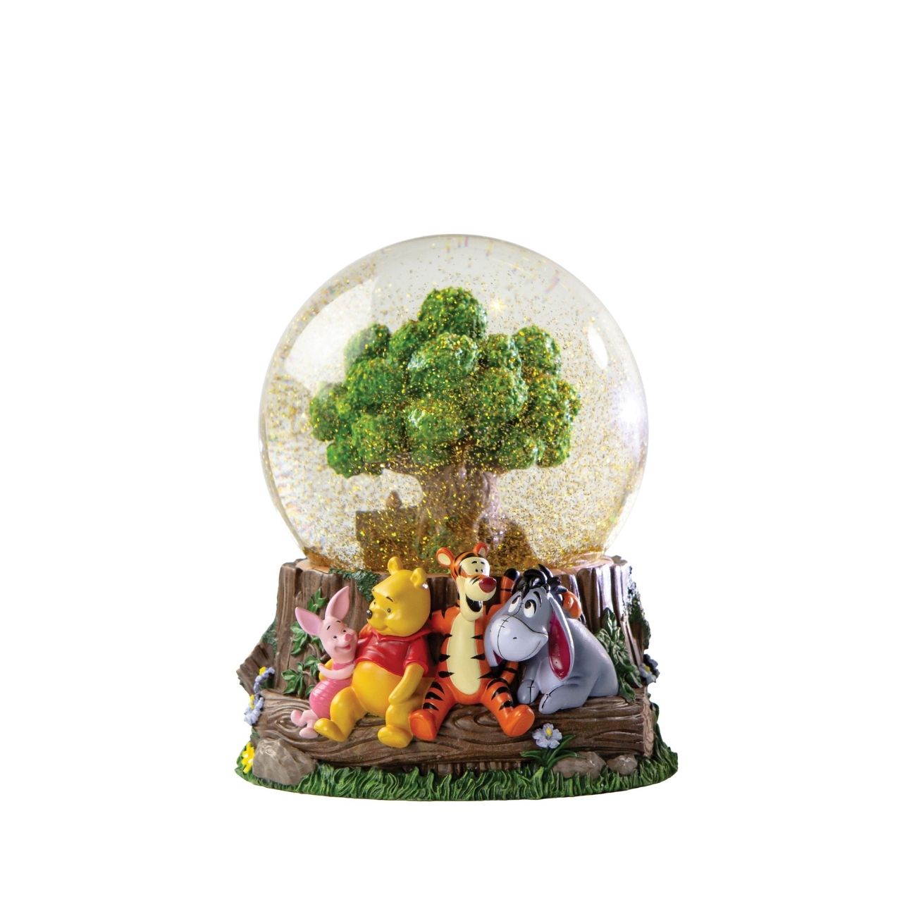 Winnie the Pooh 100th Anniversary Waterball featuring Pooh and Friends sculpted on the base and Tree House element inside.
