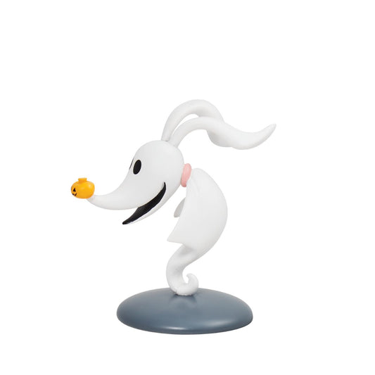 This mini Zero figurine is the perfect gift for any Nightmare Before Christmas fans. With his iconic Pumpkin nose and red collar, he will sit happily in any collection.