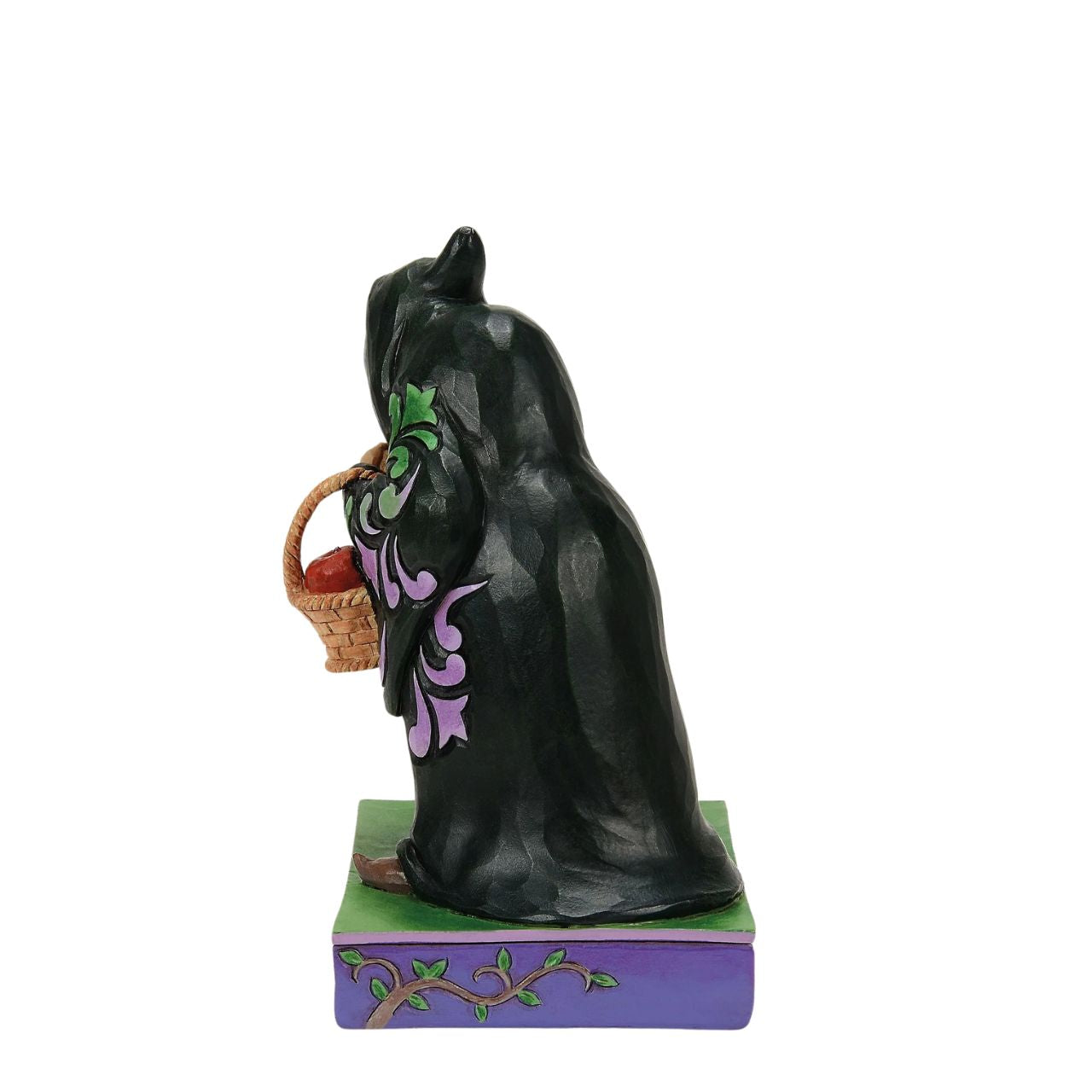 The original Disney villain, the Evil Queen in her disguise as The Hag in Snow White. Poised and ready to feed the fair Snow White the deadly apple, this is the perfect addition to any Disney collection.