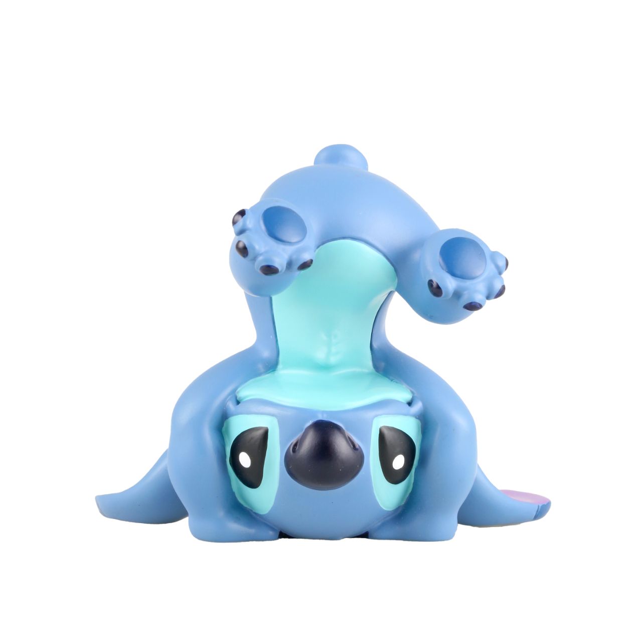 Stitch Handstand Figurine  Stitch is known for mischief and we are sure that this figurine reflects that fun side of the alien. Each piece is hand painted and slight colour variations are to be expected which makes each piece unique. 