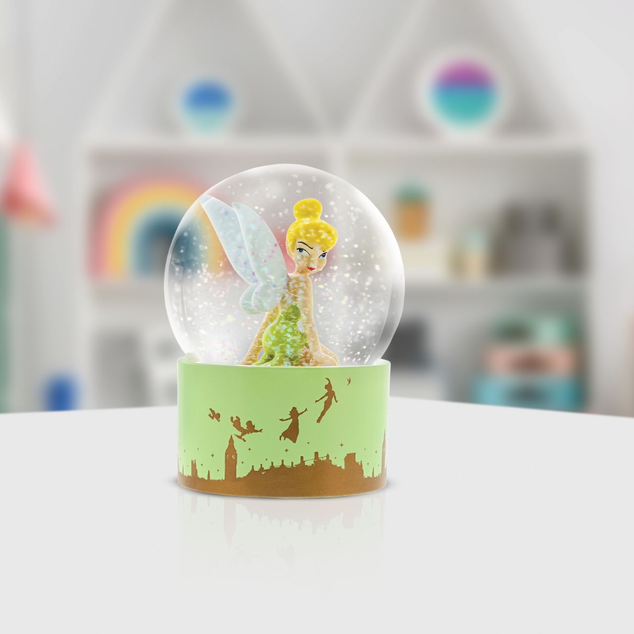 Experience the enchanting world of Disney with our Disney Showcase Collection Fairy Dust Tinker Bell Waterball. This Snow Globe captivates the essence of Tinker Bell's magic, making it the perfect gift for any dreamer. Add a touch of fairy wonder to your home and embrace the enduring magic of Disney.