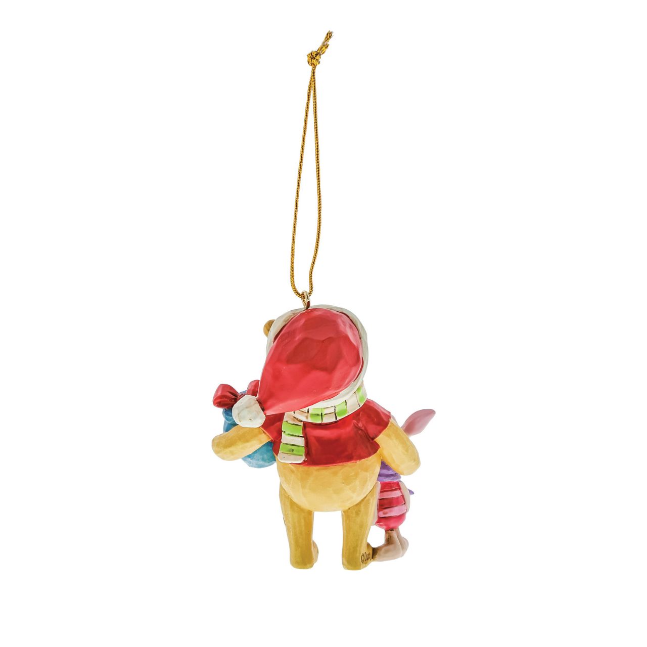 Add some friendship to your Christmas tree this season with Winnie the Pooh and Piglet. Designed by award-winning artist and sculptor Jim Shore. The hanging ornament is made from cast stone. Product is supplied in branded gift packaging.