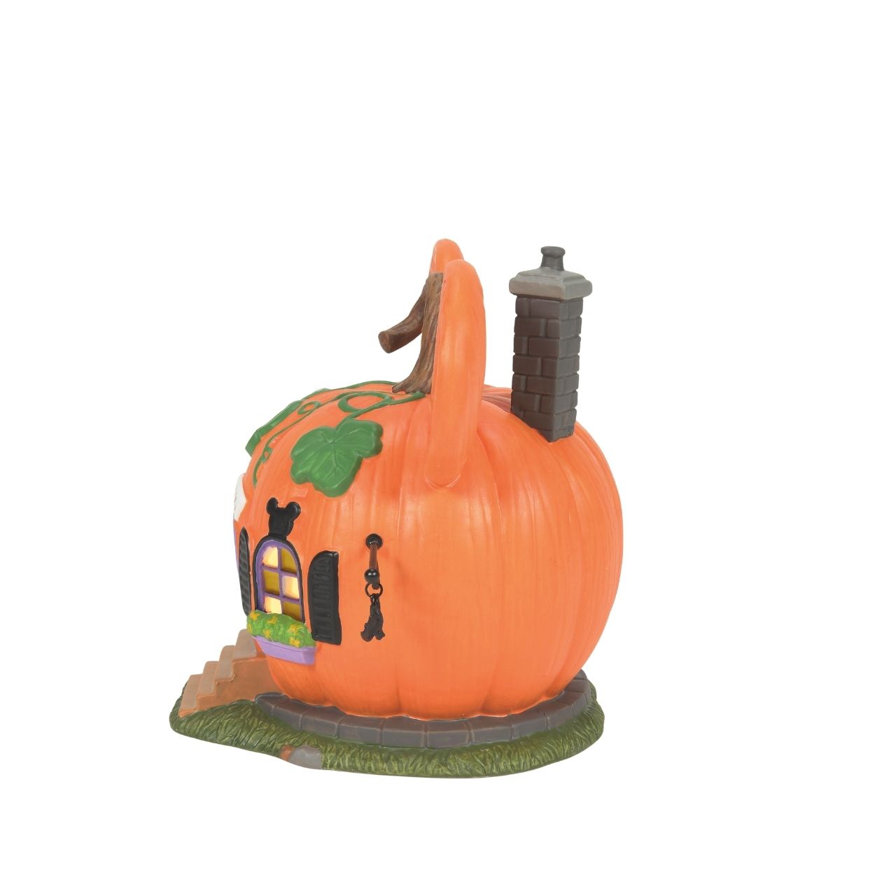 All decked out for the fall, "Mickey's Pumpkintown House" is ready for trick-or-treaters to visit. With pumpkins in the yard, and his name over the door, Mickey is ready for the big night.