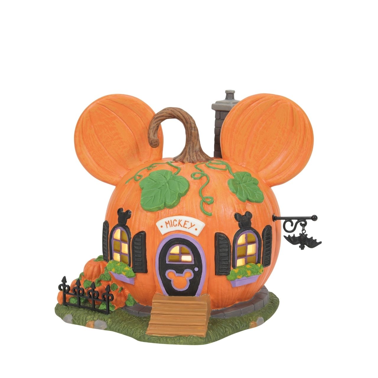 All decked out for the fall, "Mickey's Pumpkintown House" is ready for trick-or-treaters to visit. With pumpkins in the yard, and his name over the door, Mickey is ready for the big night.