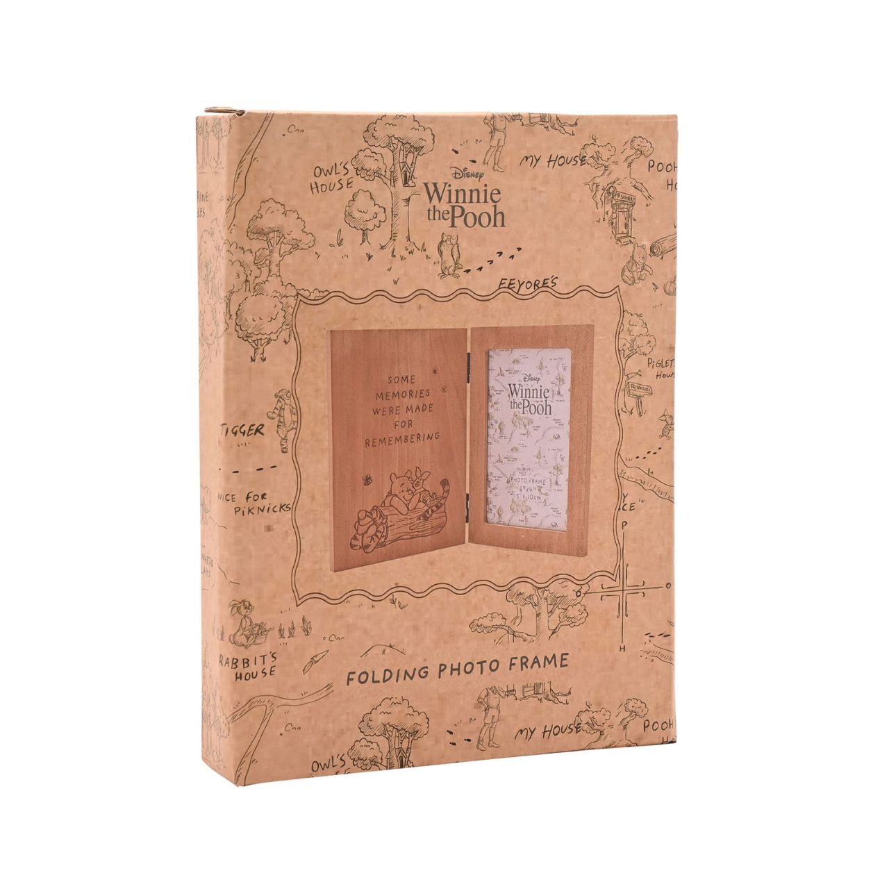 Featuring a charming engraved message and an adorable image of Pooh and friends. This wooden frame is a perfect gift to celebrate cherished memories with loved ones.