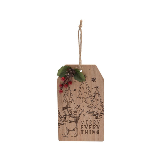 Disney Winnie the Pooh Hanging Plaque  This rustic style Winnie the Pooh hanging plaque would bring something cosy and wholesome to any home this year. With a festive illustration paired with a heart-warming quote, these would be perfect gift options for Disney fans.