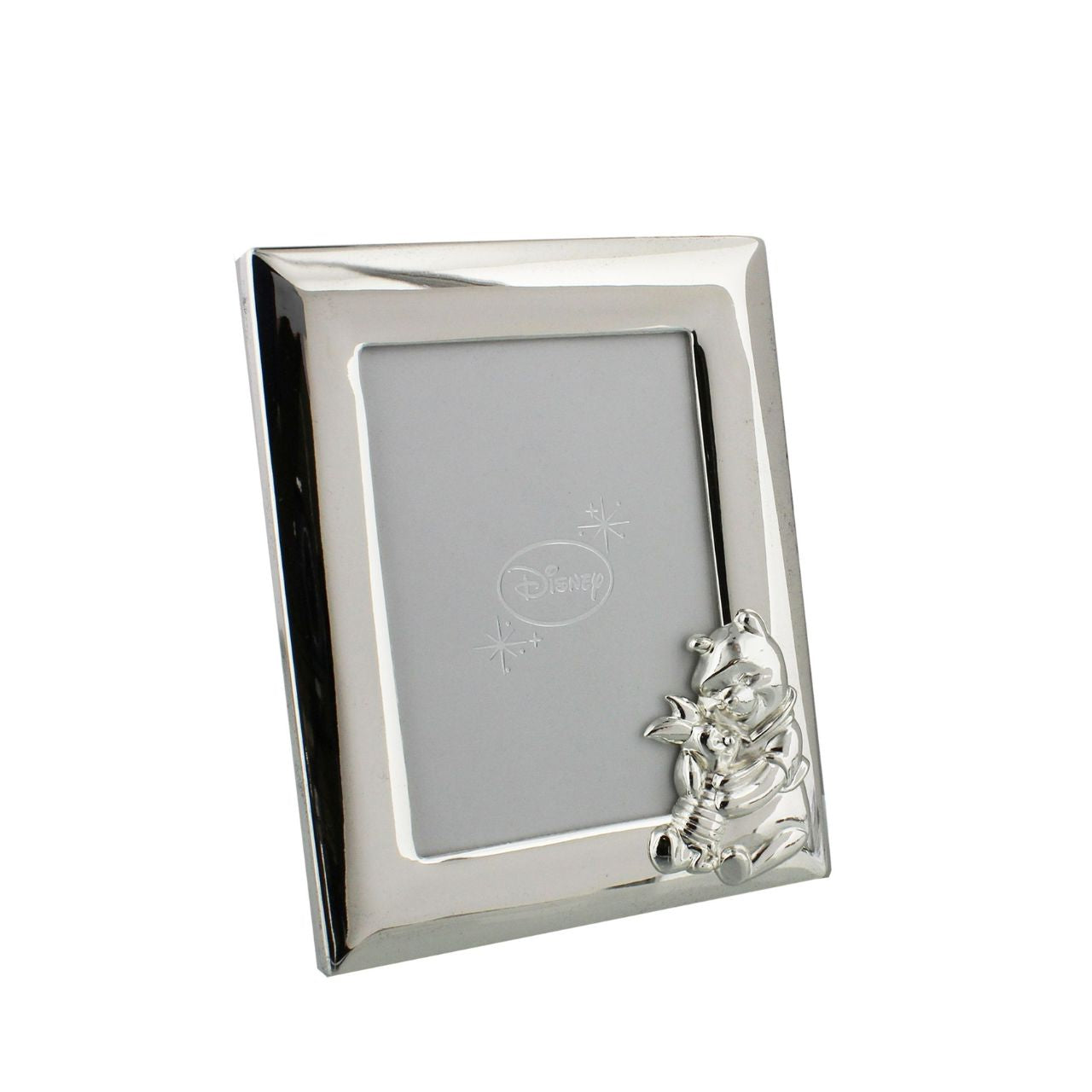 A stunning Winnie the Pooh silver plated photo frame designed to be kept as a beautiful keepsake.