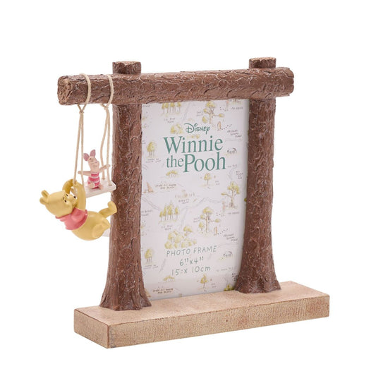 Disney Winnie The Pooh & Piglet Swing Photo Frame  A delightful Winnie-the-Pooh and Piglet swing photo frame from DISNEY