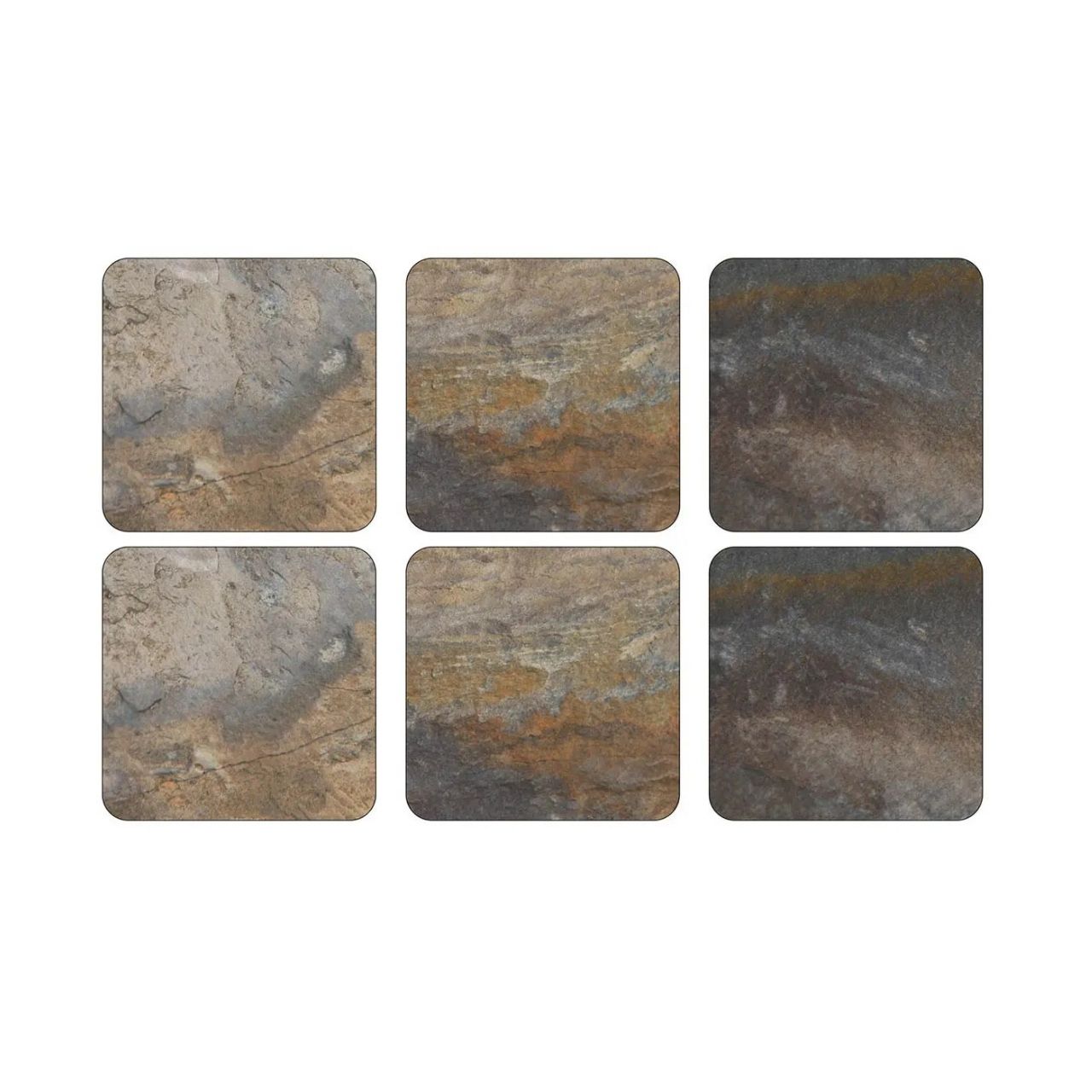 Stylish slate-effect coasters that are perfect for any surface