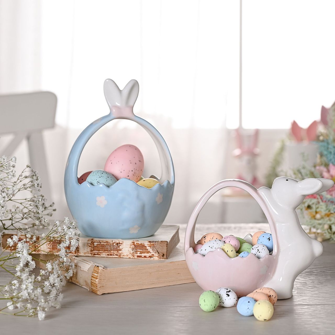 Eggs-traordinary Gift Co. a delightful new addition for Spring. This charming collection is perfect for spring, Easter décor, and more!