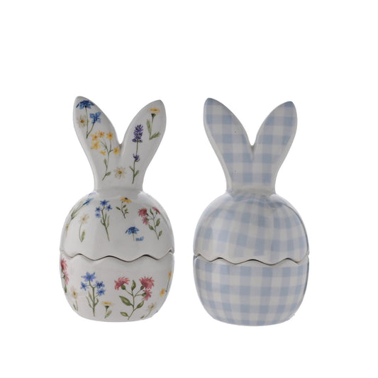 Introduce whimsy with this set of two Bunny Ear Egg Cups. These playful pieces make breakfast exciting for all ages.